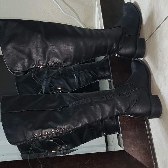 TOP Moda Black thigh high black boots - Picture 5 of 10